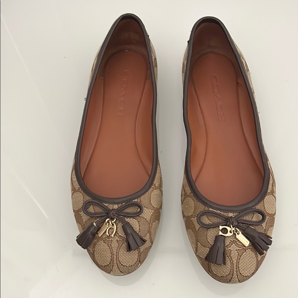Coach Women's Brown Ballet Flats